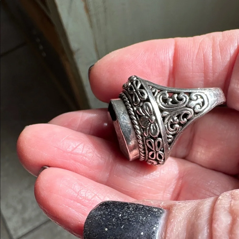 925 Sterling silver Smokey topaz Women's Ring
